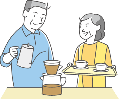 男性と女性のイラスト